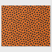 modern Oranje Halloween Ghost Cadeaupapier (Vlak)
