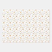 Modern Oranje herfst Thanksgiving pompoenpatroon Inpakpapier Vel (Voorkant)