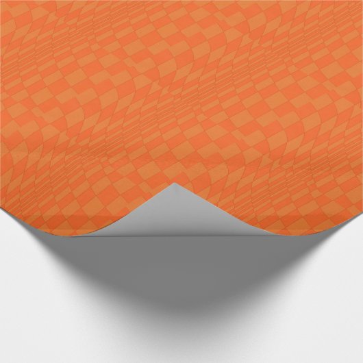 Modern Oranje kunstontwerp Cadeaupapier (Hoek)
