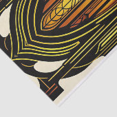 Modern Oranje Nieuw Nieuw Glas in lood Tissuepapier (Detail)