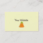 Modern Oranje ontwerp van de wenkvangmuts Visitekaartje (Achterkant)