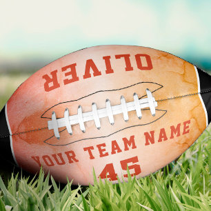 Modern Oranje Player Name Number Team American Football