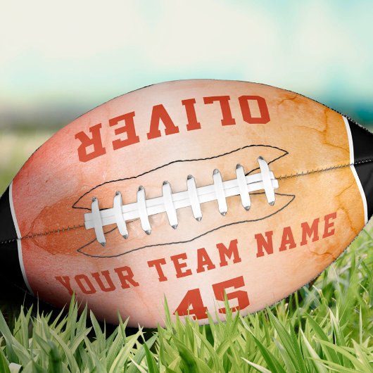 Modern Oranje Player Name Number Team American Football
