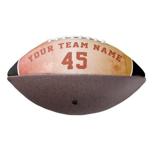 Modern Oranje Player Name Number Team American Football (Gedraaid 270)