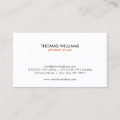 MODERN ORANJE PLEIN Professioneel Visitekaartje (Achterkant)