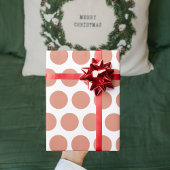 Modern Oranje poka Dots kerst Cadeaupapier
