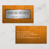 Modern Oranje Professional Designer Visitekaartje (Voorkant / Achterkant)
