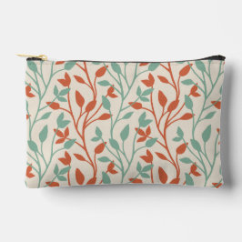 Modern Oranje Salie Botanische Wijnstok Patroon Etui