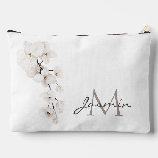 Modern Orchid Monogram Black and White Etui (Achterkant)