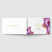 Modern Orchid Wedding Folie gastenboek (Volledig)