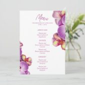 Modern Orchidee Wedding Menu (Staand voorkant)