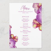Modern Orchidee Wedding Menu (Voorkant)