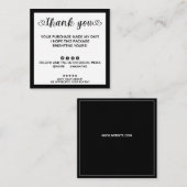 Modern order maakte mijn dag dank u vierkante visitekaartje (Voorkant / Achterkant)