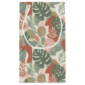 Modern Organic Abstract Harmony Seamless Pattern Klein Cadeauzakje (Achterkant)