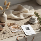 Modern Organic Handmade Soap QR Code Photo Visitekaartje