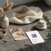 Modern Organic Handmade Soap QR Code Photo Visitekaartje