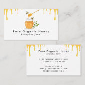 Modern Organic Honey Boerderij Visitekaartje (Voorkant / Achterkant)