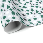 Modern Organic Terrazzo | Abstract Stone Mosaic Cadeaupapier (Rol Hoek)