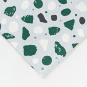 Modern Organic Terrazzo | Abstract Stone Mosaic Fleece Deken (Hoek)