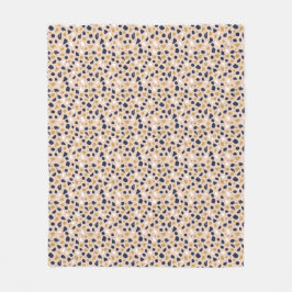 Modern Organic Terrazzo | Abstract Stone Mosaic Fleece Deken