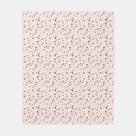 Modern Organic Terrazzo | Abstract Stone Mosaic Fleece Deken