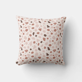 Modern Organic Terrazzo | Abstract Stone Mosaic Kussen