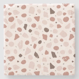 Modern Organic Terrazzo | Abstract Stone Mosaic Stenen Onderzetter