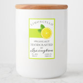 Modern Organisch Limoncello Klein Flessenetiket | Voedselcontainer Etiket (Voorkant)