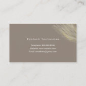 Modern organisch Pampas Hand Drawn Natural Gold Visitekaartje (Achterkant)