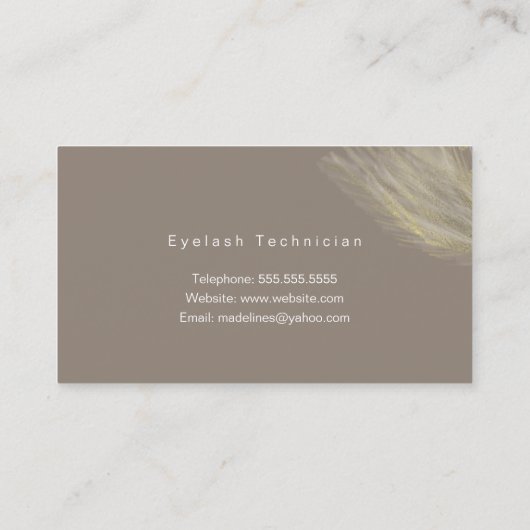 Modern organisch Pampas Hand Drawn Natural Gold Visitekaartje (Achterkant)