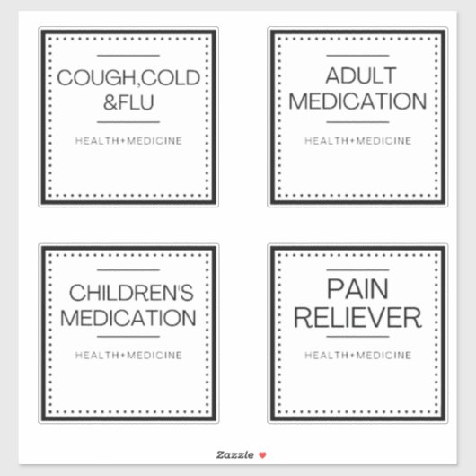 Modern Organization Labels for Bath (Vel)