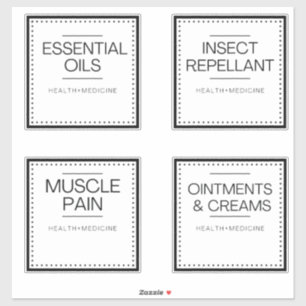 Modern Organization Labels for Bath