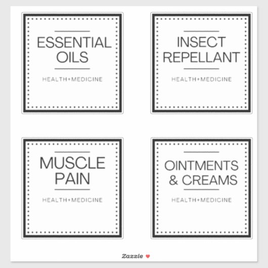 Modern Organization Labels for Bath (Vel)