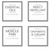 Modern Organization Labels for Bath (Voorkant)