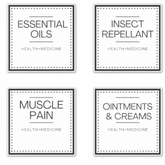 Modern Organization Labels for Bath (Voorkant)