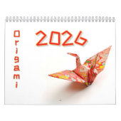Modern Origami Art 2026 Custom Photo Kalender (Hoes)