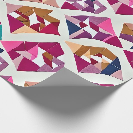 Modern Origami Patchwork Wrapping Papier (Hoek)