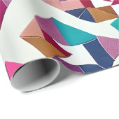 Modern Origami Patchwork Wrapping Papier (Rol Hoek)