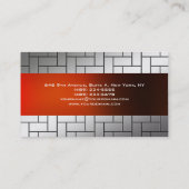 Modern origineel grijs rood, uniek rendement visitekaartje (Achterkant)