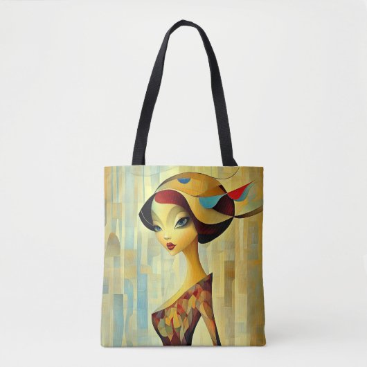 Modern Origineel Unieke Trendy Cool Fantasy Vrouw Tote Bag (Voorkant)