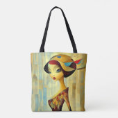 Modern Origineel Unieke Trendy Cool Fantasy Vrouw Tote Bag (Achterkant)