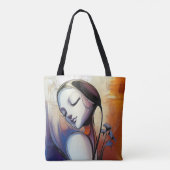 Modern Origineel Unieke Trendy Cool Fantasy Vrouw Tote Bag (Achterkant)