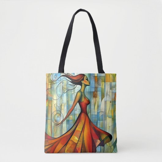 Modern Origineel Unieke Trendy Cool Fantasy Vrouw Tote Bag (Voorkant)