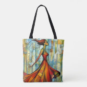 Modern Origineel Unieke Trendy Cool Fantasy Vrouw Tote Bag (Achterkant)