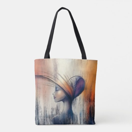 Modern Origineel Unieke Trendy Cool Fantasy Vrouw Tote Bag (Achterkant)
