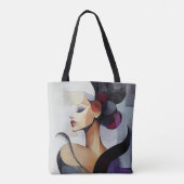 Modern Origineel Unieke Trendy Cool Fantasy Vrouw Tote Bag (Achterkant)