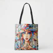 Modern Origineel Unieke Trendy Cool Fantasy Vrouw Tote Bag (Voorkant)