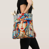 Modern Origineel Unieke Trendy Cool Fantasy Vrouw Tote Bag (Dichtbij)