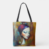 Modern Origineel Unieke Trendy Cool Fantasy Vrouw Tote Bag (Achterkant)