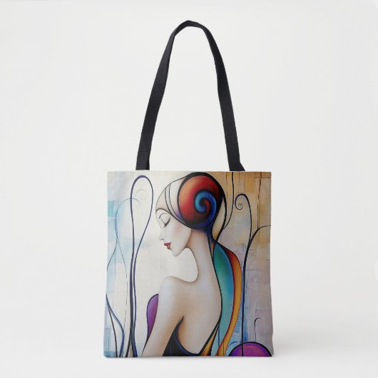 Modern Origineel Unieke Trendy Cool Fantasy Vrouw Tote Bag (Voorkant)